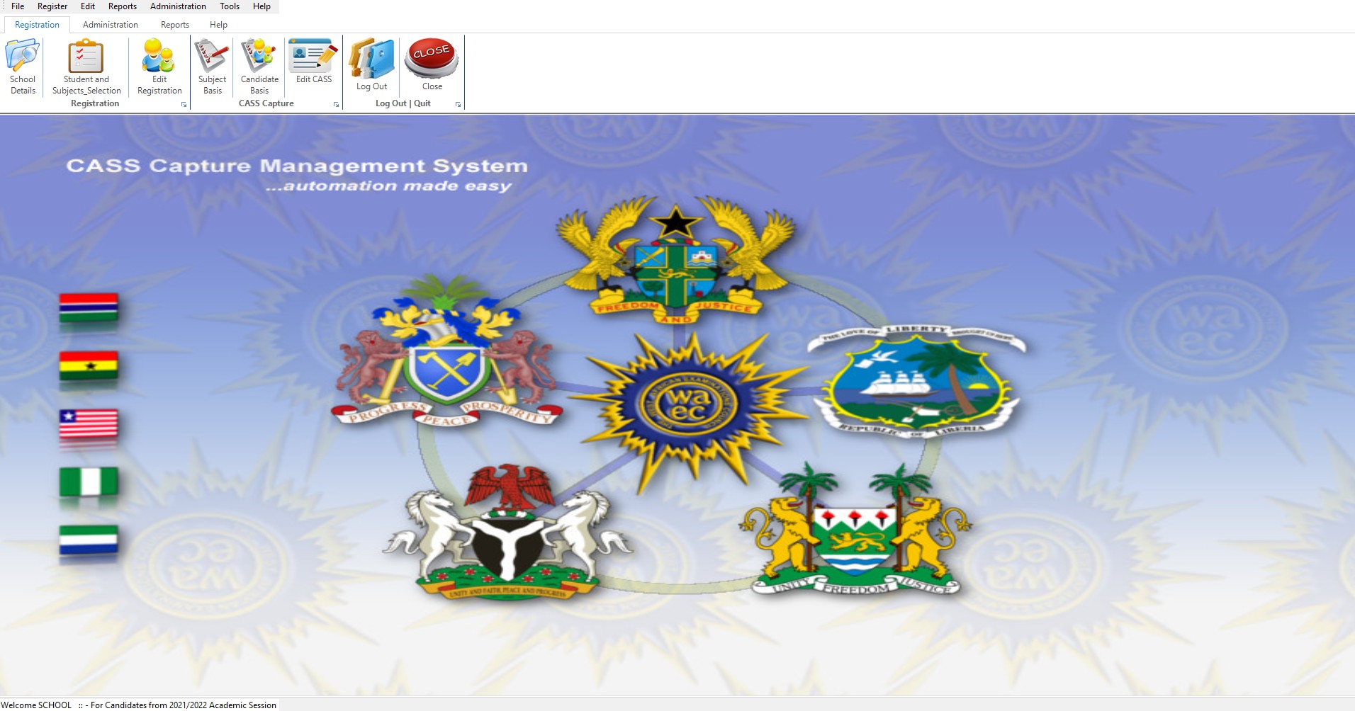 CASS Offline Registration Header